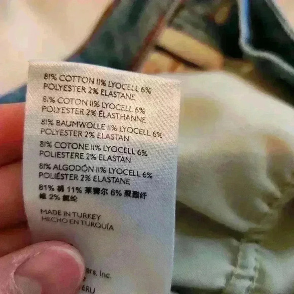 Anthropologie High Waist Flare Jeans Straight Leg size 25 Medium Dark Wash - Picture 11 of 13